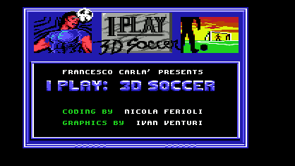 I Play 3D Soccer Title Screen